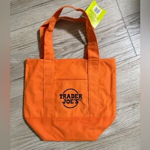 Trader’s Joe orange tote bag, Halloween 2025